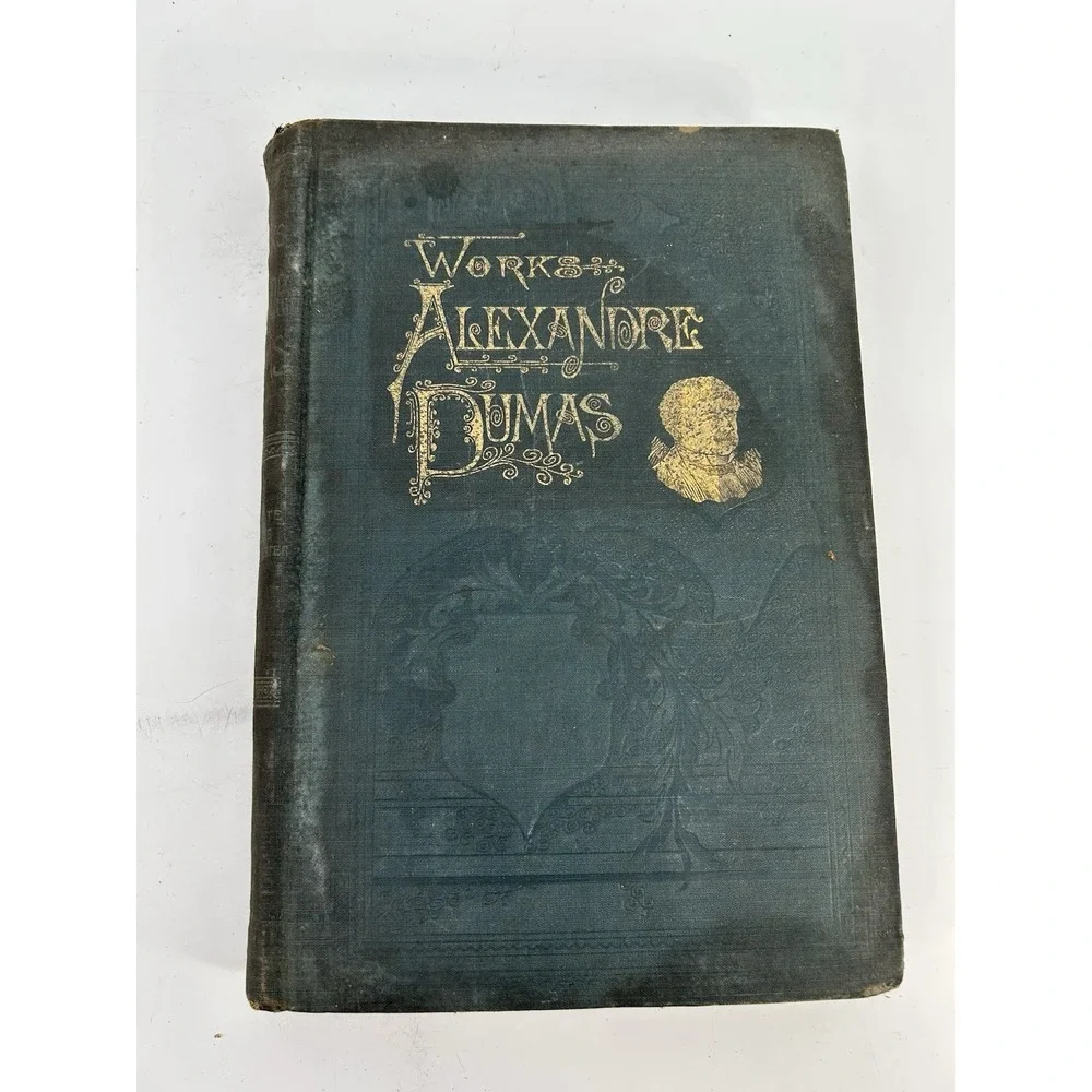 Antique 1893 The Works of Alexander Dumas Hardcover Books Volumes 5 6 & 8